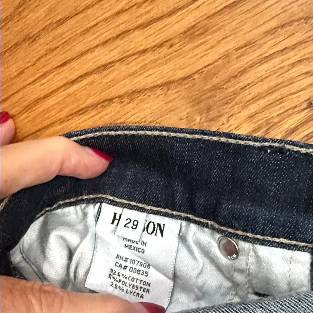 Hudson Jeans Women's Skinny Jeans - Dark Blue - Picture 7 of 9